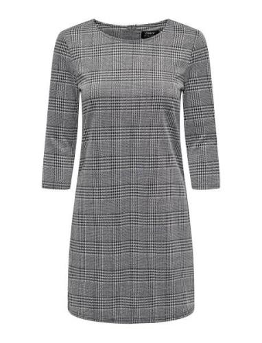 Onlbrilliant 3/4 Check Dress Noos Jrs Grey ONLY
