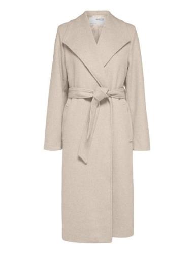 Slfrosa Wool Coat B Noos Cream Selected Femme