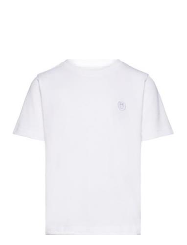 Regular Fit Badge T-Shirt - Gots/Ve White Knowledge Cotton Apparel