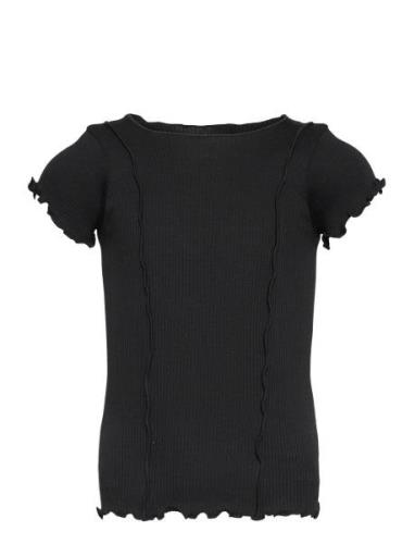 Cotton T-Shirt Black Rosemunde Kids