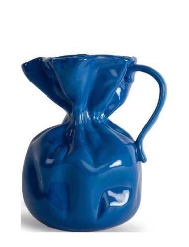 Vase Crumple Blue Byon