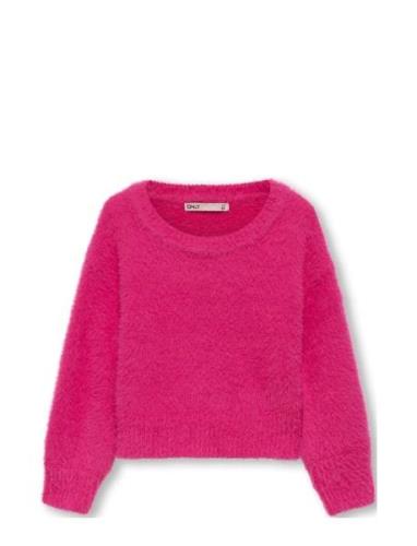 Kmgpiumo L/S Pullover Cp Knt Pink Kids Only