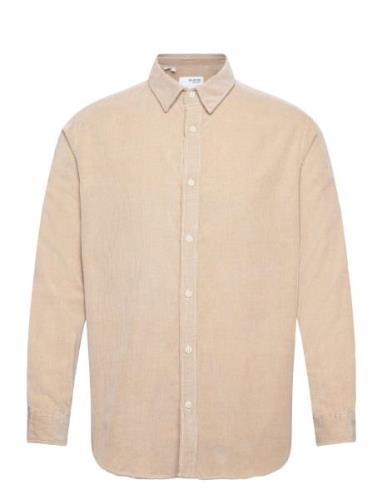 Slhregowen-Cord Shirt Ls Noos Cream Selected Homme