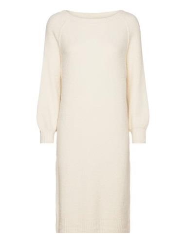 Dress Knitted Boucle Cream Tom Tailor
