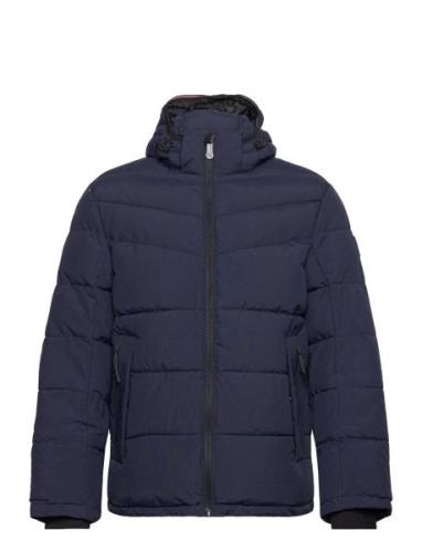 Puffer Jacket With Hood Navy Tom Tailor