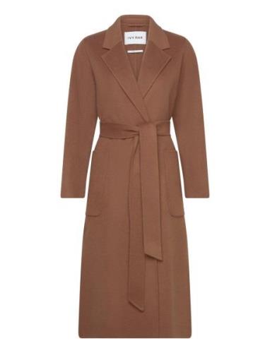 Belted Double Face Coat Brown IVY OAK