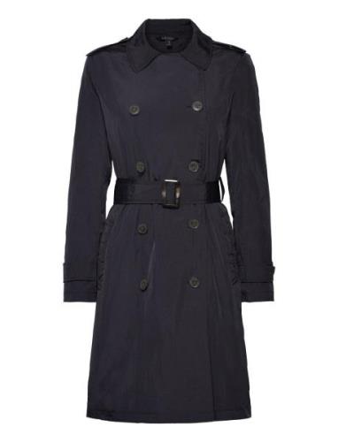 Belted Double-Breasted Trench Coat Black Lauren Ralph Lauren