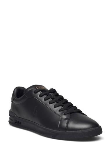 Heritage Court Ii Leather Sneaker Black Polo Ralph Lauren