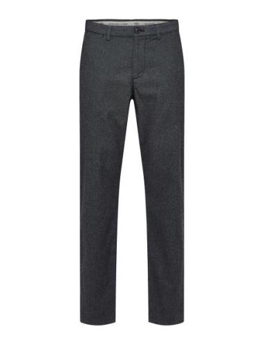 Slhslim-Miles 175 Brushed Pants W Noos Grey Selected Homme