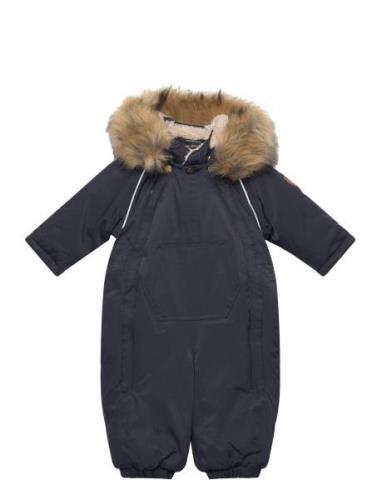 Twill Nylon Baby Suit Navy Mikk-line
