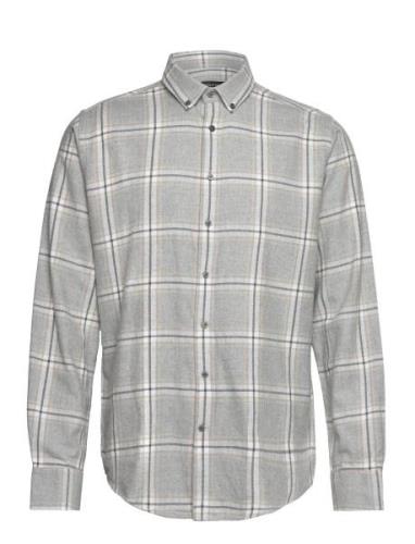 Bs Norman Casual Modern Fit Shirt Grey Bruun & Stengade