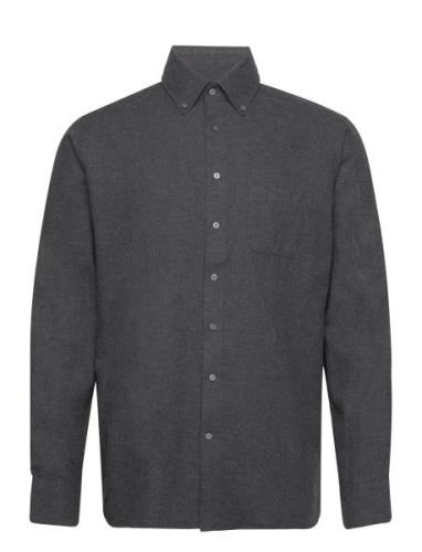 Bs Cotton Casual Modern Fit Shirt Grey Bruun & Stengade