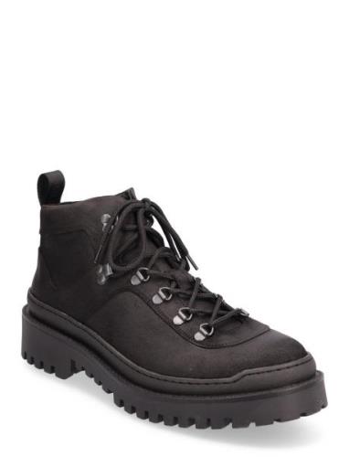 Boots - Flat - With Laces Black ANGULUS