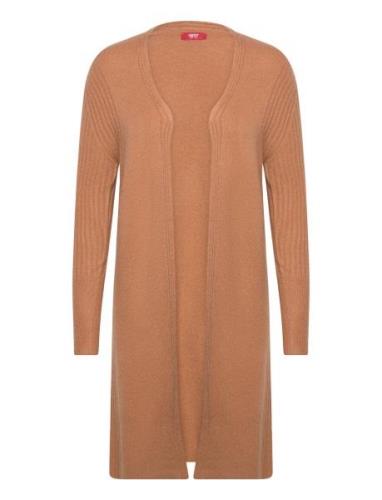 Women Sweaters Cardigan Long Sleeve Brown Esprit Casual