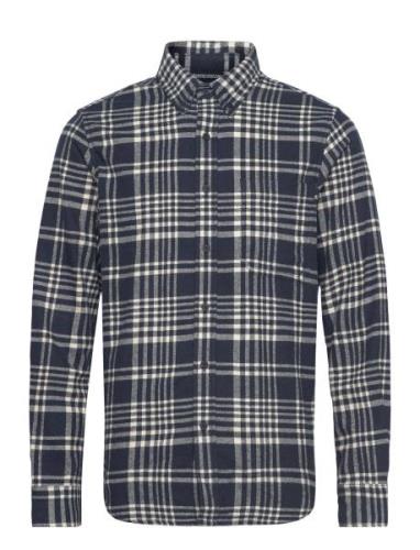 Ls Heavy Flannel Check Navy Timberland