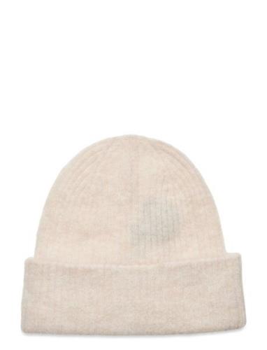 Slfmaline Knit Beanie Noos Beige Selected Femme