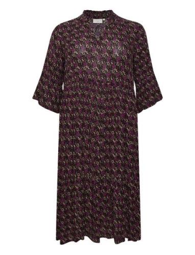 Kckerry Ami Dress Brown Kaffe Curve