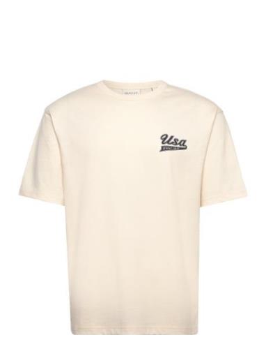 Gant Usa T-Shirt Cream GANT