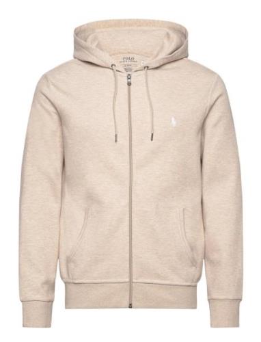 Double-Knit Full-Zip Hoodie Beige Polo Ralph Lauren