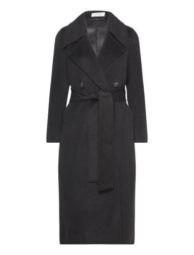Robyn Double Wool Coat Black Marville Road