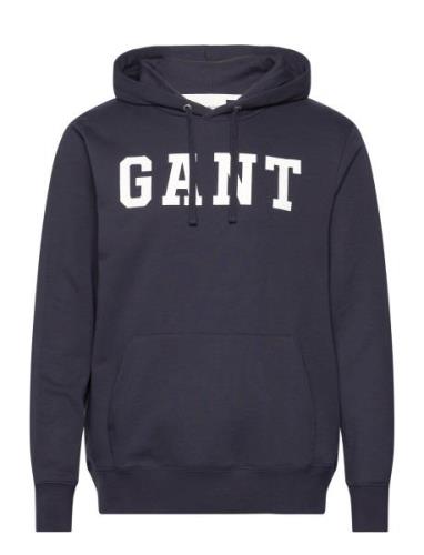Gant Logo Sweat Hoodie Navy GANT