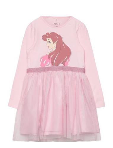 Nmfsalina Princes Ls Tulle Dress Box Wdi Pink Name It
