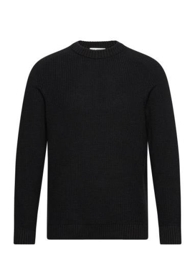 Slhreg-Dan Structure Crew Neck Black Selected Homme