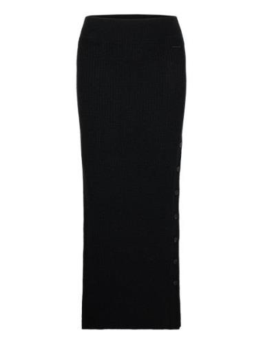 Recycled Wool Maxi Skirt Black Calvin Klein