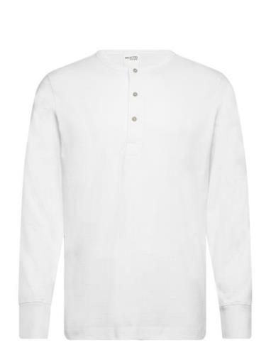 Slhphillip Ls Henley Noos White Selected Homme
