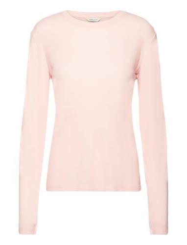 Slim Lightweight Ls T-Shirt Pink GANT
