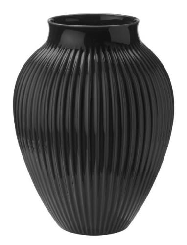 Knabstrup Vase, Riller Black Knabstrup Keramik