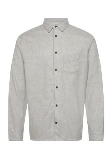 Arden Ls Shirt Grey AllSaints