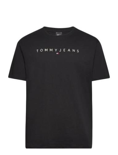 Tjm Reg Linear Logo Tee Ext Black Tommy Jeans