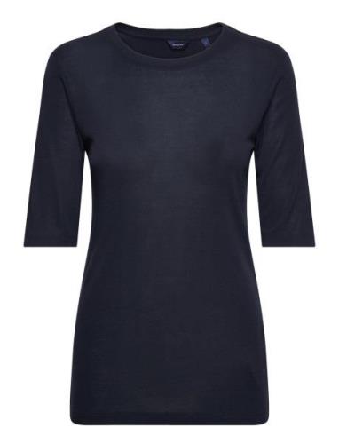 Slim Lightweight Ss T-Shirt Navy GANT