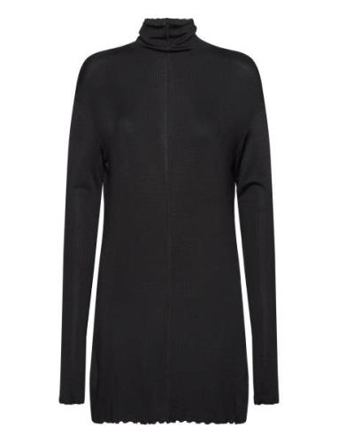 Turtleneck Mini Dress Black Hope