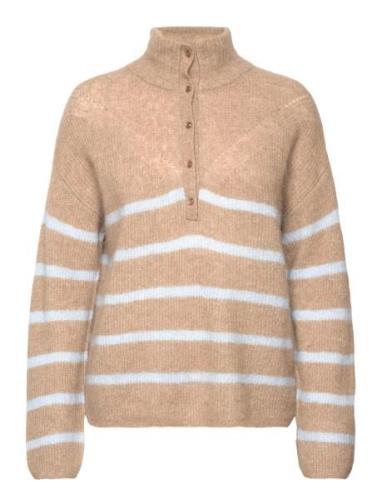 Mmbryna Thora Stripe Knit Beige MOS MOSH