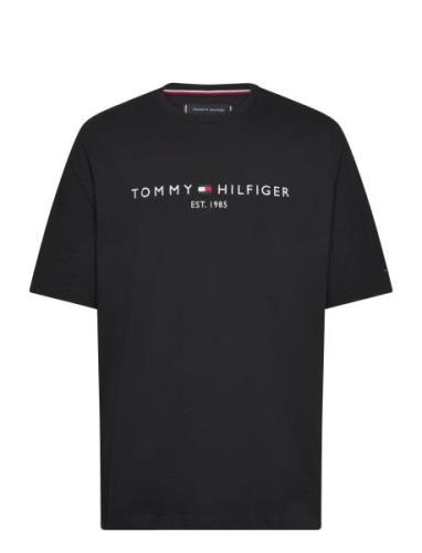 Bt-Tommy Logo Tee-B Black Tommy Hilfiger