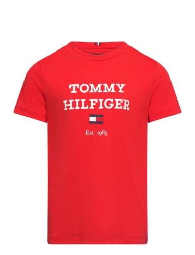 Th Logo Tee S/S Red Tommy Hilfiger