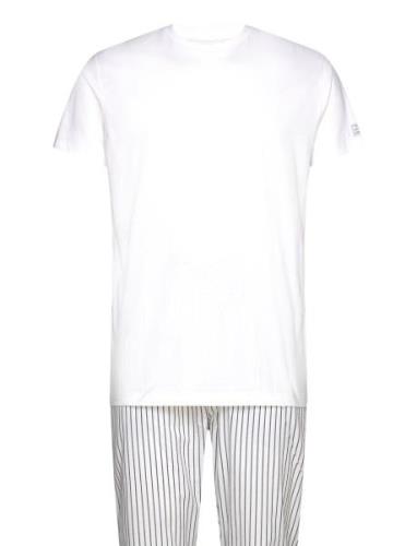 Stripe Pj Pants And T-Shirt Gb White GANT