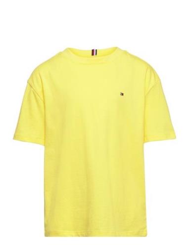 Essential Tee Ss Yellow Tommy Hilfiger