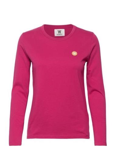 Moa Long Sleeve Pink Double A By Wood Wood