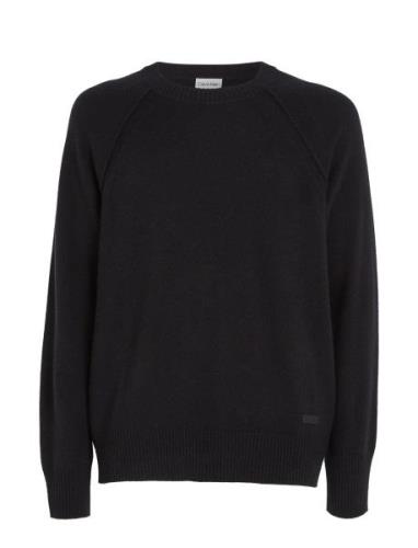 Recycled Wool Comfort Sweater Black Calvin Klein