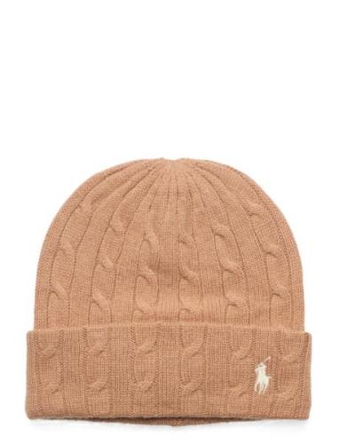 Wool Blend-Wool Cash Cuff Hat Brown Polo Ralph Lauren