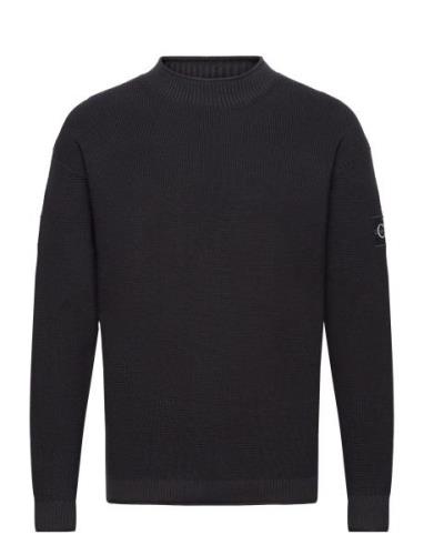 Badge Relaxed Sweater Black Calvin Klein Jeans