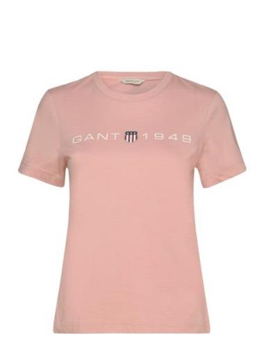 Reg Printed Graphic T-Shirt Pink GANT