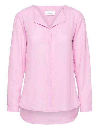 Vilucy L/S Shirt - Noos Pink Vila