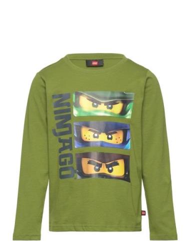 Lwtano 107 - T-Shirt L/S Green LEGO Kidswear