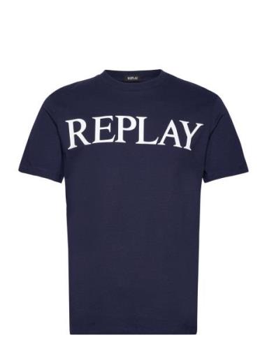 T-Shirt Regular Pure Logo Navy Replay