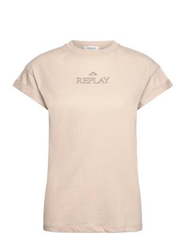 T-Shirt Regular Pure Logo Beige Replay