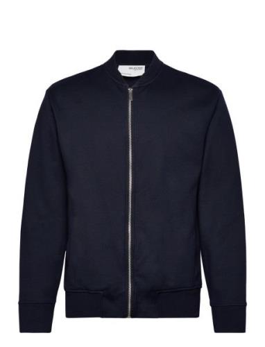 Slhmack Sweat Bomber Ls Noos Navy Selected Homme